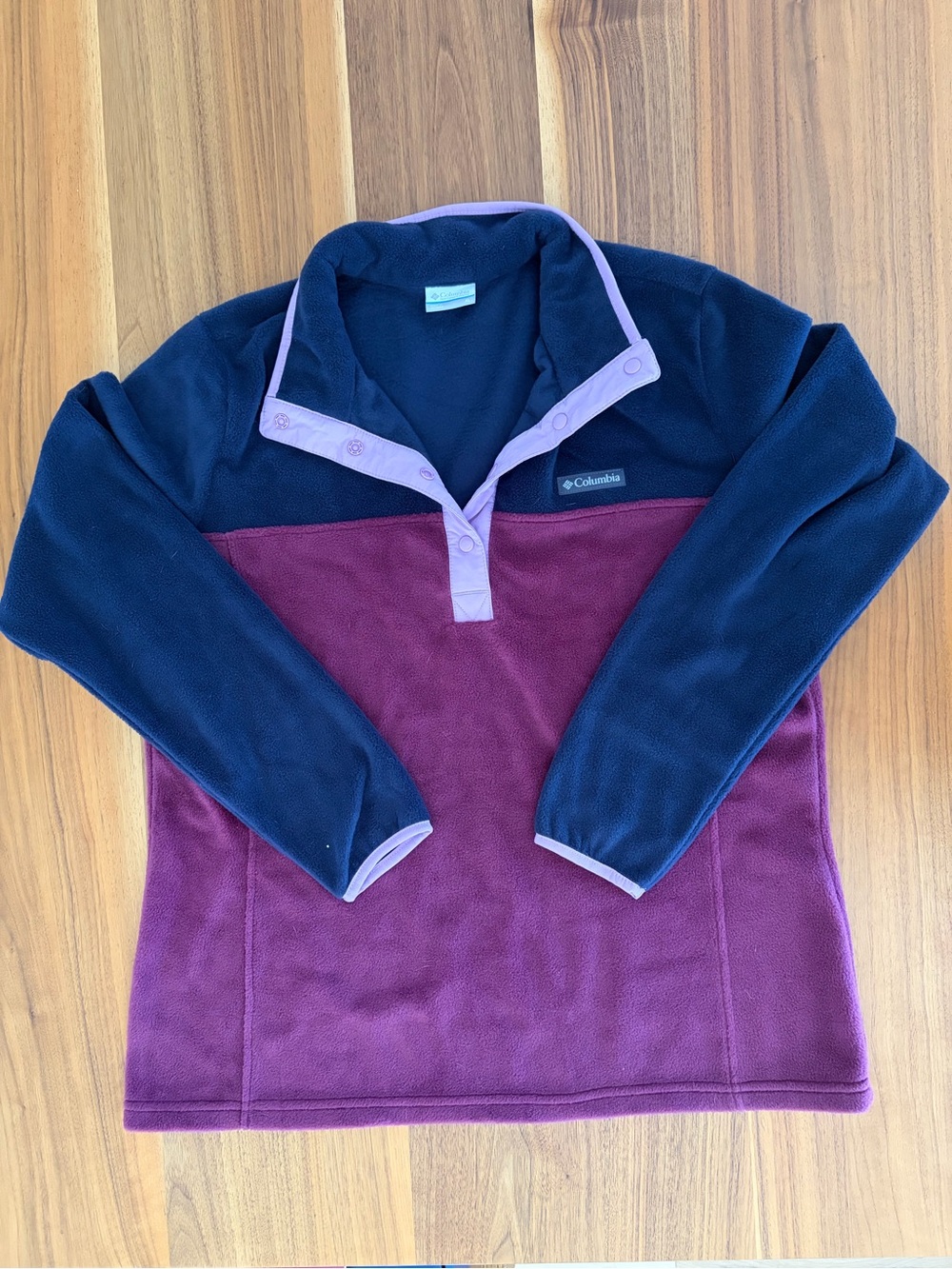 Women’s Purple Columbia Quarter Button Up Pullover